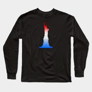 Statue of Liberty Elevation Drawing Long Sleeve T-Shirt